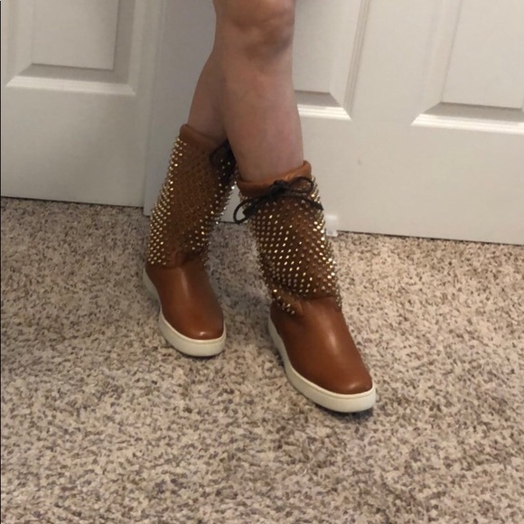 Christian Louboutins spiked boots Authentic - Picture 7 of 8